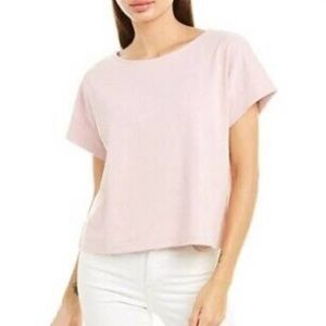 NWOT Madewell Boxy-Crop Tee in Wisteria Dove Pink, XS